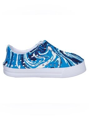 NWT Lily & Dan Blue Marble Toddler Slip On Shoes 9/10